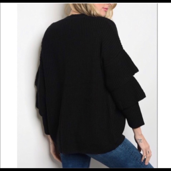 BLACK on top Cardigan!✨✨ - Picture 3 of 7